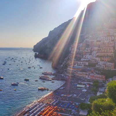 Sunset over Positano Italy